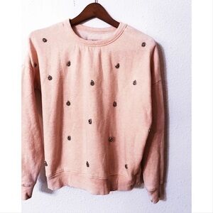 Pull&Bear rhinestone embellished pullover